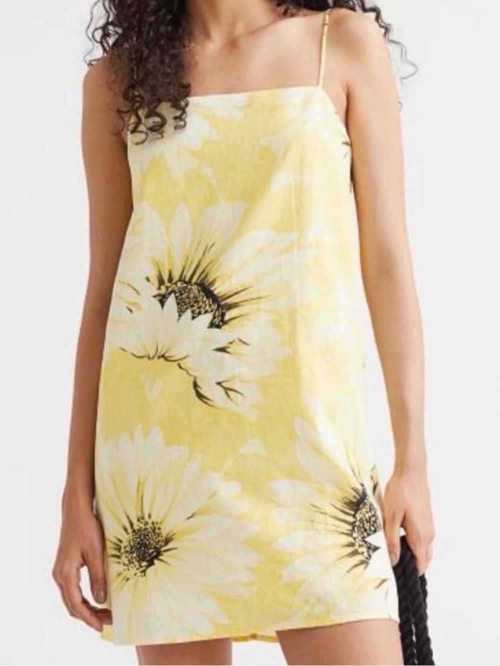 H&M Yellow Sunflower Slip Dress